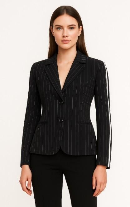 Zwarte krijtjas maat 42, Ut, Zwart, Maat 42/44 (L), Nieuw