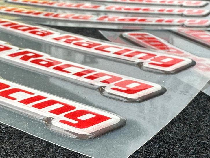 Honda Type-R Racing Aluminium Emblemen (Set van 3), Auto diversen, Tuning en Styling, Ophalen of Verzenden