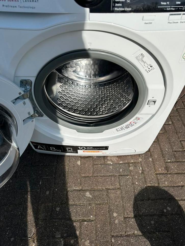 Nieuwstaat aeg L7B60Y 1600 t A+++ 8 kg, Witgoed en Apparatuur, Wasmachines, Zo goed als nieuw, Voorlader, 8 tot 10 kg, Minder dan 85 cm