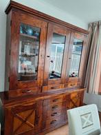 Grote vitrine buffetkast 187x47x214 cm, Ophalen, 25 tot 50 cm, Glas, 200 cm of meer