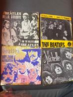 The Beatles : 4 singles met fotohoes ( vinyl), Ophalen of Verzenden, Gebruikt, Pop