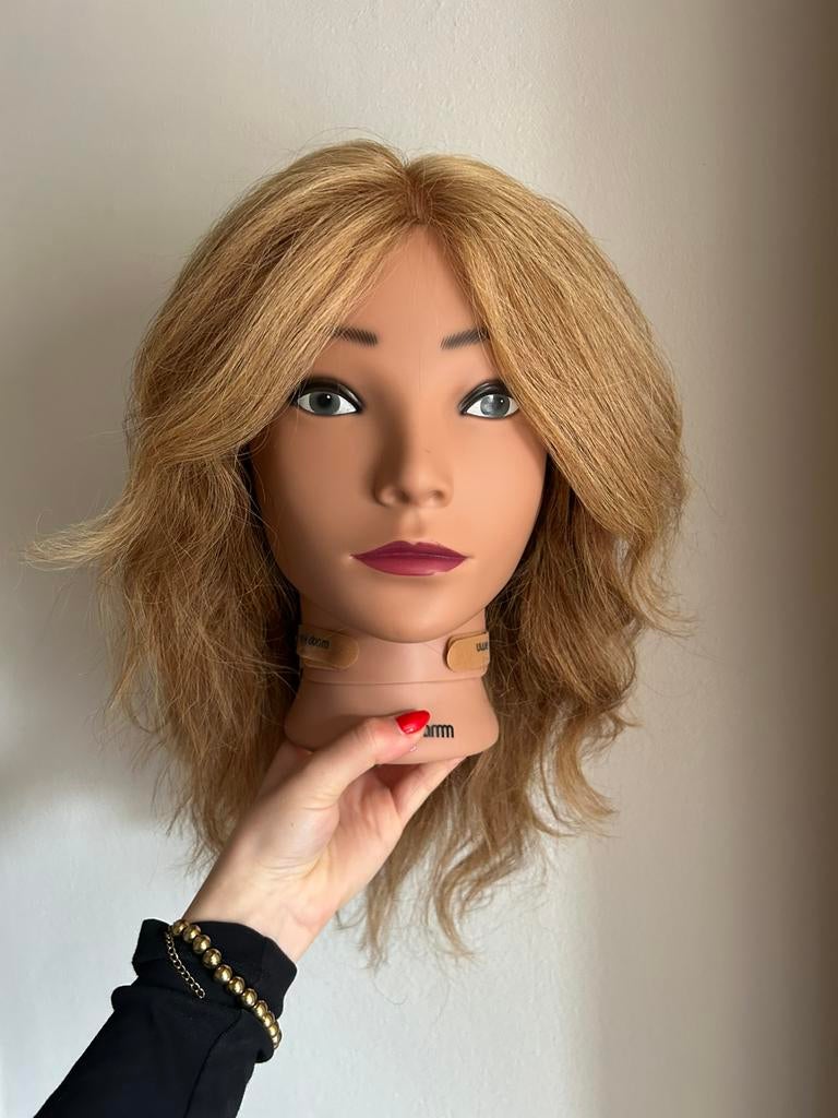 Kappers oefenhoofden set TE KOOP, Ophalen, Zo goed als nieuw, Pruik of Haarverlenging