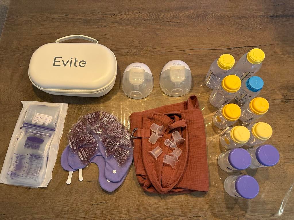Evite Handsfree Borstkolf Nova Complete Set, Kinderen en Baby's, Babyvoeding en Toebehoren, Ophalen, Gebruikt, Borstkolf