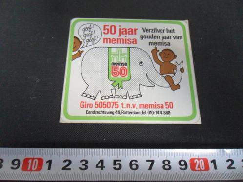 sticker Rotterdam 50 jaar Memisa  Verzilver het gouden jaar, Verzamelen, Stickers, Zo goed als nieuw, Bedrijf of Vereniging, Ophalen