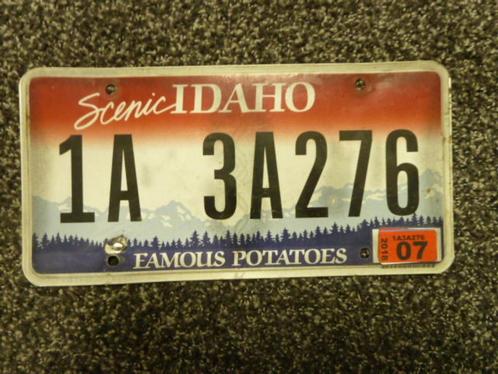 Kentekenplaat licenseplate Idaho 3 USA, Verzamelen, Automerken, Motoren en Formule 1, Gebruikt, Auto's, Verzenden