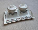 Porselein inktstel stel set met potjes, Ophalen of Verzenden