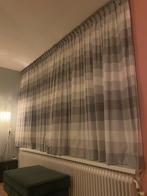 Gordijnen grijs gestreept, 2 sets 350x200, Huis en Inrichting, Stoffering | Gordijnen en Lamellen, Ophalen, 200 cm of meer, Zo goed als nieuw