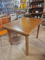 Uitschuifbare eiken eettafel, Huis en Inrichting, Tafels | Eettafels, Ophalen, Gebruikt, 100 tot 150 cm, Generic@email.com