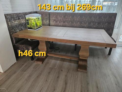 Eet tafel en zithoek, Huis en Inrichting, Tafels | Eettafels, Zo goed als nieuw, Vijf personen of meer, Rechthoekig, Ophalen