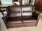 Bankstel + 2 fauteuils (bruin leer), Huis en Inrichting, Fauteuils, Ophalen, Zo goed als nieuw, 75 tot 100 cm, Leer