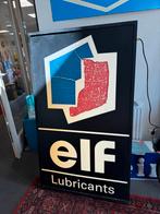 Vintage Elf Lubricants Reclamebord Lichtbak, Verzamelen, Merken en Reclamevoorwerpen, Ophalen, Reclamebord, Gebruikt, .
