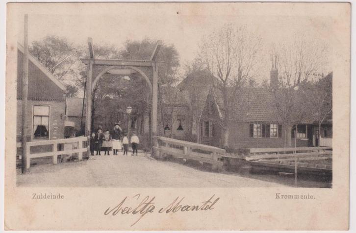 Krommenie, Zuideinde, Verzamelen, Ansichtkaarten | Nederland, Gelopen, Noord-Holland, Voor 1920, Verzenden