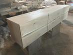 Zwevend dressoir massief eiken, Ophalen, 150 tot 200 cm, Eikenhout, Nieuw