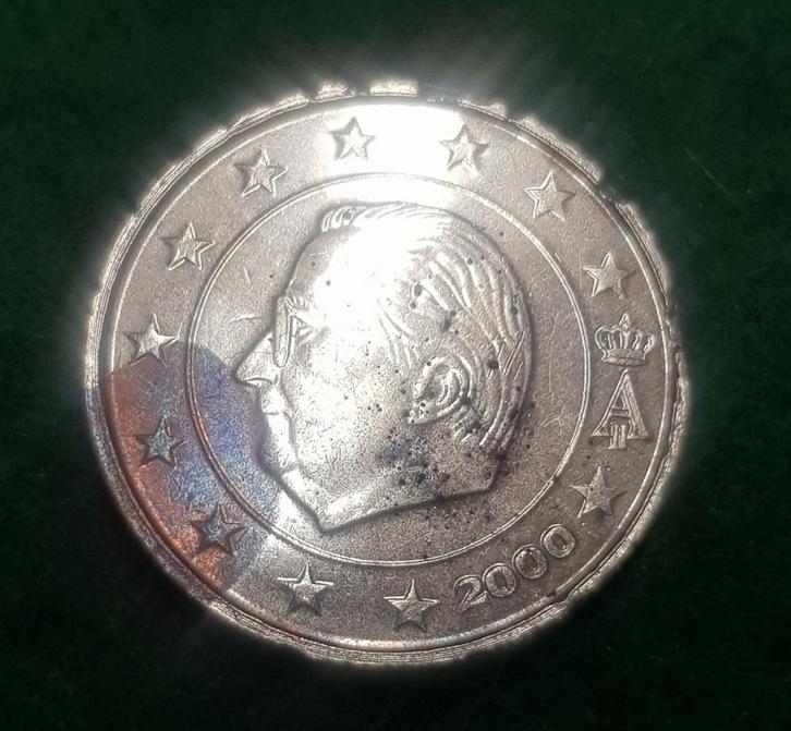 Misslag België 2 euro cent., Postzegels en Munten, Munten | België, Losse munt, Metaal, Ophalen of Verzenden
