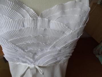 Fantastische witte jurk van LEO GUY mt 38/40 beschikbaar voor biedingen