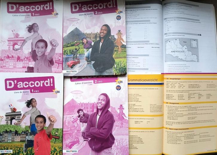 D'ACCORD 3e editie FRANS Onderbouw VWO 1 of 2 (zgan SETS), Boeken, Schoolboeken, Zo goed als nieuw, Frans, VWO, Verzenden