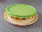 Tupperware Winnie the Pooh kinderbordje met deksel - Disney, Ophalen of Verzenden, Zo goed als nieuw, Geel, Bak of Kom