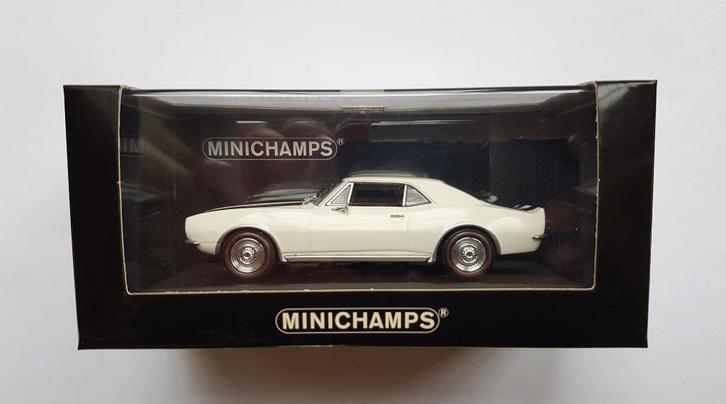 Chevrolet Camaro 1967 White Minichamps 1:43, Hobby en Vrije tijd, Modelauto's | 1:43, Nieuw, Auto, MiniChamps, Verzenden