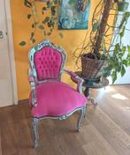 Fuchsia roze barok stoel, Antiek en Kunst, Antiek | Meubels | Stoelen en Banken, Ophalen