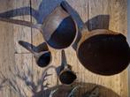 Ijzeren tin lepels, Antiek en Kunst, Curiosa en Brocante, Ophalen of Verzenden