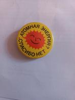 Vintage Button - Atomnaya Energia, Verzamelen, Speldjes, Pins en Buttons, Ophalen of Verzenden, Gebruikt, Overige onderwerpen
