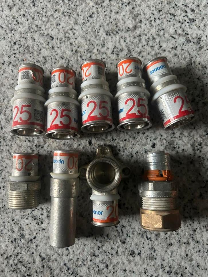 Uponor  20mm Koppelingen, Doe-het-zelf en Verbouw, Buizen en Afvoer, Nieuw, Overige typen, Overige materialen, Minder dan 2 meter
