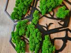Muurdecoratie met mos en houten figuren, Huis en Inrichting, Woonaccessoires | Wanddecoraties, RBS, Nieuw, Ophalen of Verzenden