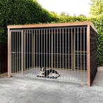 Houten hondenkennel | Zwart potdeksel en Douglas, Ophalen of Verzenden, Nieuw, 110 cm of meer, 100 cm of meer