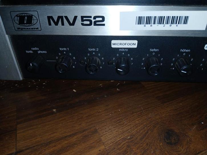 Dynacord MV52 Vintage Versterker - Audio Apparatuur, Audio, Tv en Foto, Versterkers en Receivers, Gebruikt, Stereo, Minder dan 60 watt