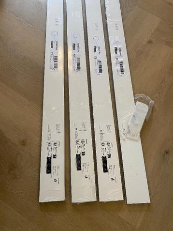4 stuks IKEA Förbättra 220 x 8 cm mat wit - afbeelding 1