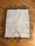 Bruine beige langharige schapenvacht 100/80, Huis en Inrichting, Woonaccessoires | Plaids en Woondekens, Gebruikt, Etten-Leur