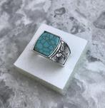 Ring Tibet zilver met Turquoise steen maat 18 -NIEUW-, Sieraden, Tassen en Uiterlijk, Ringen, 18 tot 19, Nieuw, Ophalen of Verzenden