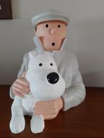 Buste Kuifje en Bobbie, Verzenden, Kuifje, Gebruikt, Beeldje of Figuurtje