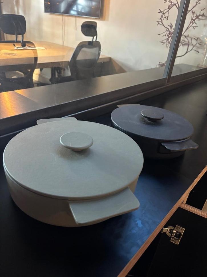 Sergio Herman pannen – 2 stuks - NIEUW, Huis en Inrichting, Keuken | Potten en Pannen, Nieuw, Pannenset, Rvs, Ophalen