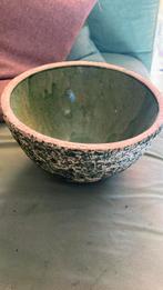 Schaal retro vintage oud groen berkenbast, Ophalen of Verzenden