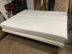 Tweepersoons bed met matrassen, Ophalen, Gebruikt, Wit, Tweepersoons