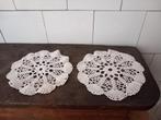 twee vintage Frans brocante gehaakte kleedjes dromenvangers, Antiek en Kunst, Curiosa en Brocante, Verzenden