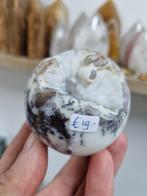 Bol van dendriet opaal met druzy opening, Ophalen of Verzenden, Mineraal
