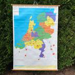 Van Goor's staatkundige kaart van Nederland, Antiek en Kunst, Antiek | Schoolplaten, Ophalen of Verzenden, Aardrijkskunde