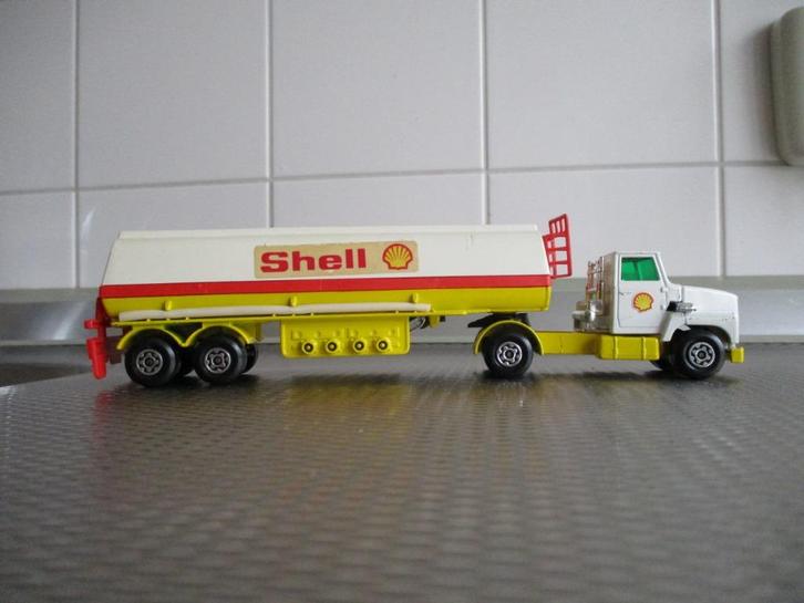 Matchbox Shell tankwagen 1973, Hobby en Vrije tijd, Modelauto's | 1:5 tot 1:12, Gebruikt, Bus of Vrachtwagen, Ophalen of Verzenden