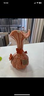 Handgemaakte Vaas met Vlinders Decoratie, Antiek en Kunst, Antiek | Vazen, Ophalen of Verzenden