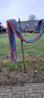 Handgemaakte Koetouwen - 360 cm lang.  rood en blauw., Ophalen of Verzenden