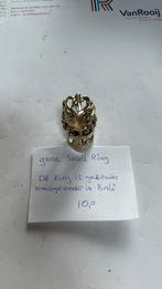 Grote skull ring de ring is gebruikt handgemaakt in bali 10e, Ophalen of Verzenden