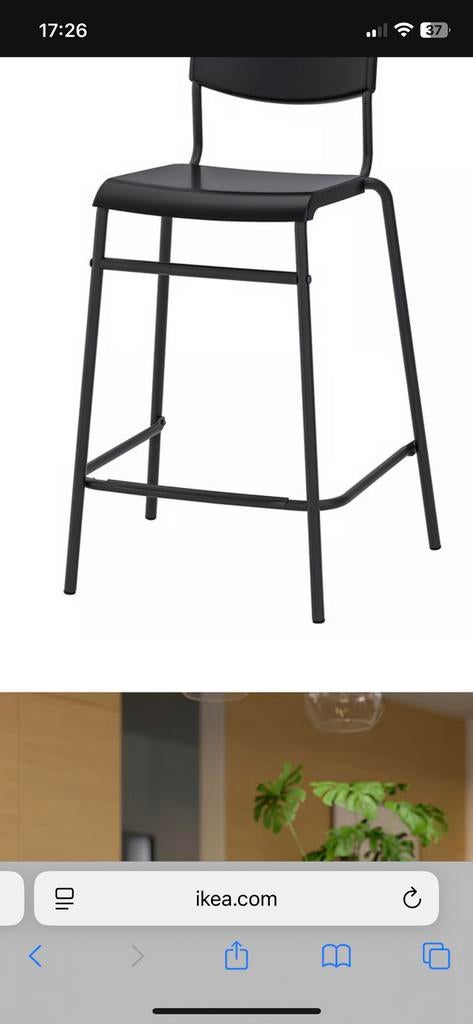 3 ikea barkrukken, 2 krukken, Ophalen, Zo goed als nieuw, 60 tot 90 cm