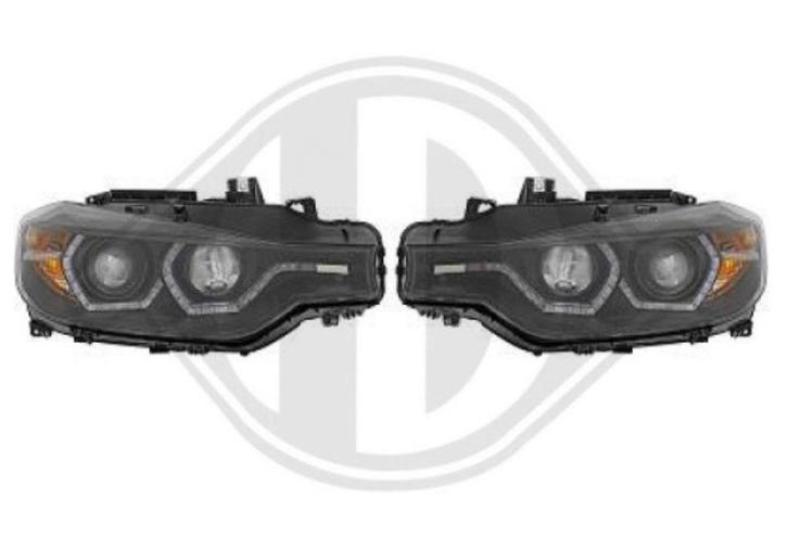 BMW F30 Koplamp set Angel Eyes Bj 2015-2018 Actie, Auto diversen, Tuning en Styling, Ophalen of Verzenden