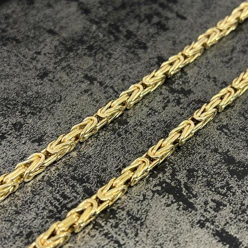 14k gouden koningsketting massief, Sieraden, Tassen en Uiterlijk, Kettingen, Ophalen of Verzenden