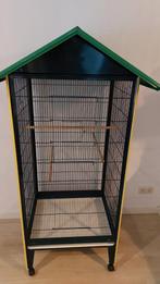 Zeer mooie Kamervoliere, groen met gele rand., Dieren en Toebehoren, Ophalen, Zo goed als nieuw, Metaal, Vogelkooi