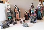 Kerstgroep, beeldengroep van kunststof. Kerstdecoratie., Ophalen of Verzenden, Gebruikt