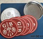 Grolsch Bier Onderzetters viltjes - Nieuwstaat!, Ophalen, Zo goed als nieuw, Viltje(s), Grolsch