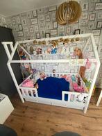 Bed huisje, Kinderen en Baby's, Kinderkamer | Bedden, Ophalen, Zo goed als nieuw, 180 cm of meer, 85 tot 100 cm